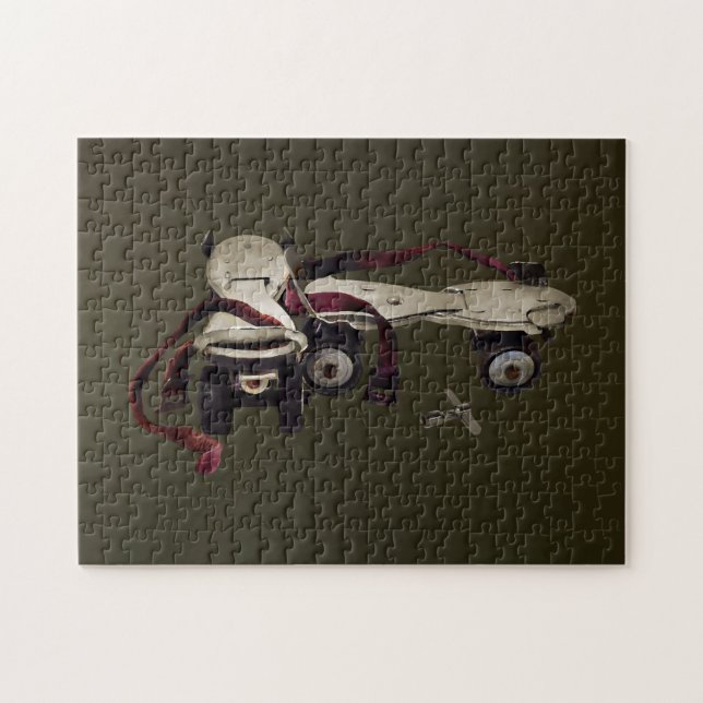 Metal Roller Skates With Key Jigsaw Puzzle (Horizontal)