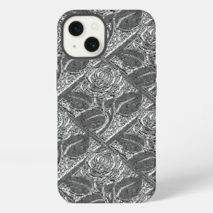 Metal Roses-05-Silver-Galaxy Note4 Case
