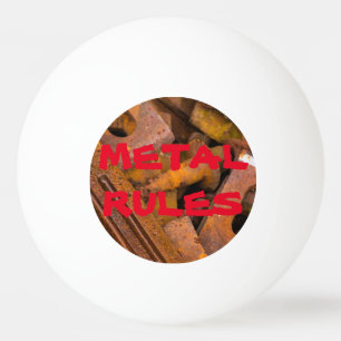 METAL RULES THREE STAR PING PONG BALL