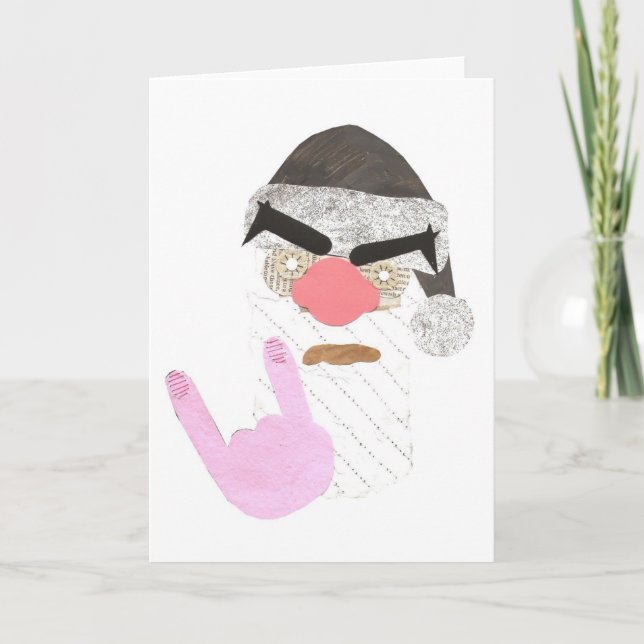 Metal Santa Notecard (Front)