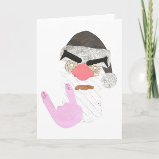 Metal Santa Notecard