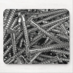 metal screw collection mouse mat
