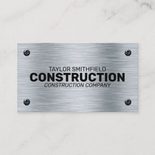 METAL SHEET CONSTRUCTION PROFESSIONAL BUSINESS CARD