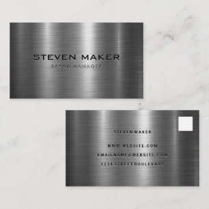 Metal Shine White Box Business Card