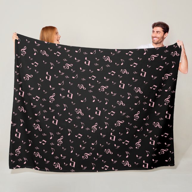 metal, shiny, pattern, music, note, elegan fleece blanket (In Situ)