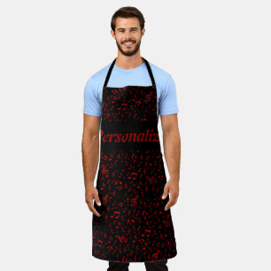 metal, shiny, pattern, music, note, elegant, apron