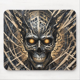 Metal Skull Head Mouse Mat