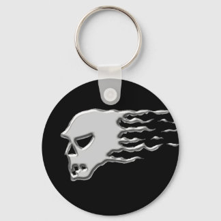 Metal skull key ring
