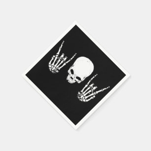 Metal Skull Napkins