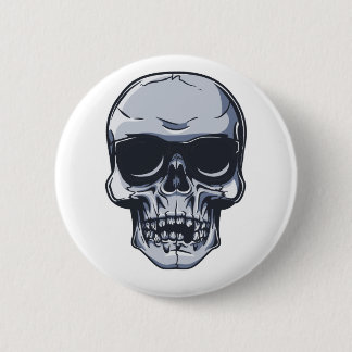 metal skull skull 6 cm round badge