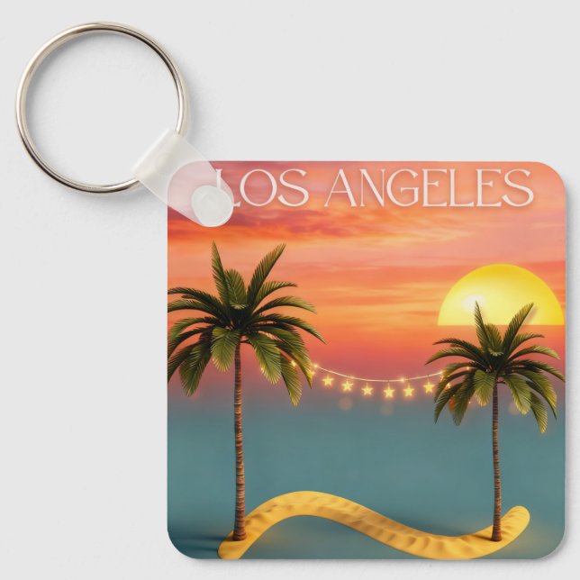 Metal Square Keychain (Front)