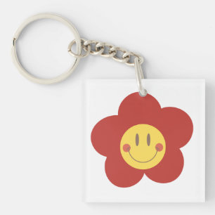 Metal Square Keychain