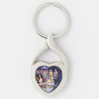 Metal Square Keychain, 2.25" x 2.25"Elegant Metal Key Ring