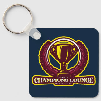 Metal Square Keychain, 2.25" x 2.25" Key Ring