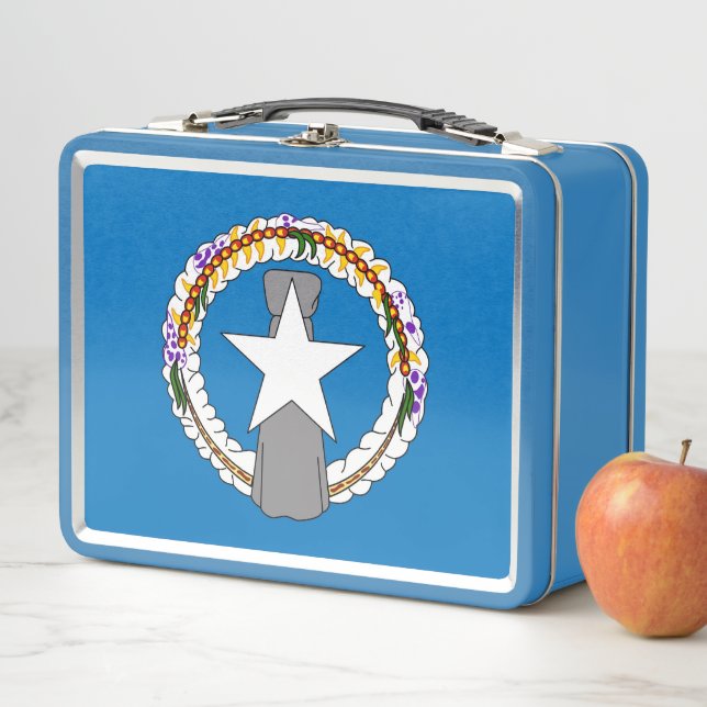 Metal Stainless Lunchbox - Northern Mariana flag (In Situ)