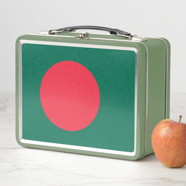 Metal Stainless Lunchbox with Bangladesh flag (In Situ)