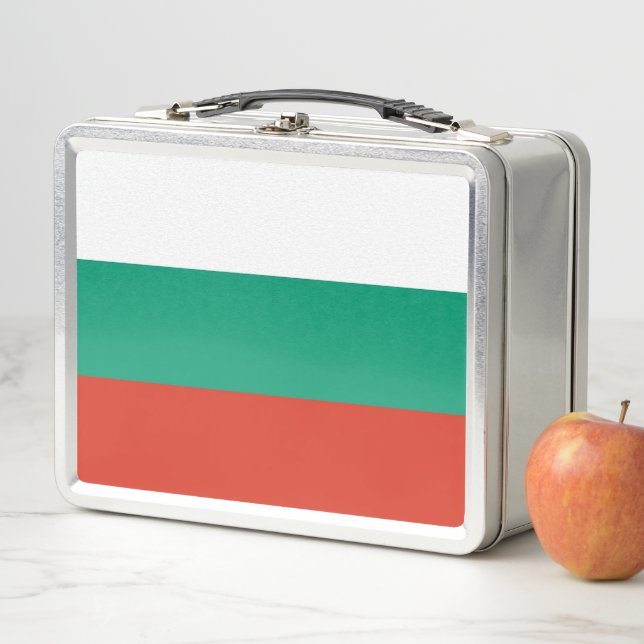 Metal Stainless Lunchbox with Bulgaria flag (In Situ)
