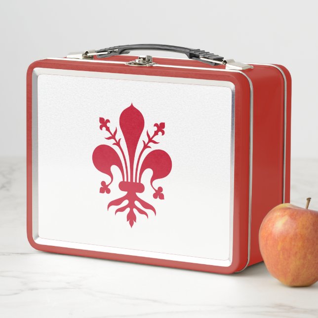 Metal Stainless Lunchbox with flag of Florence (In Situ)