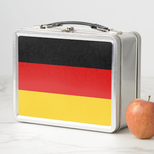 Metal Stainless Lunchbox with Germany flag (In Situ)