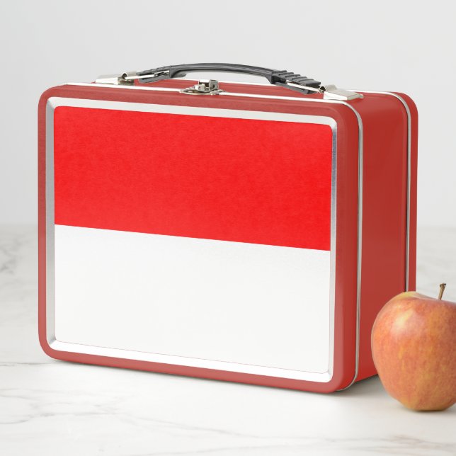 Metal Stainless Lunchbox with Indonesia flag (In Situ)