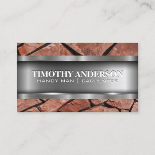 Metal Stones Laying Business Card