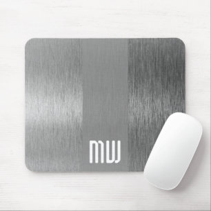 Metal Stripe Monogram Mouse Mat