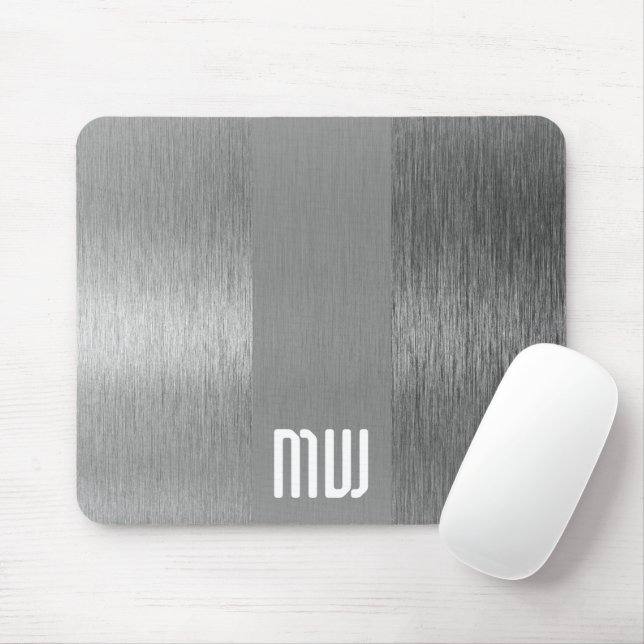 Metal Stripe Monogram Mouse Mat (With Mouse)
