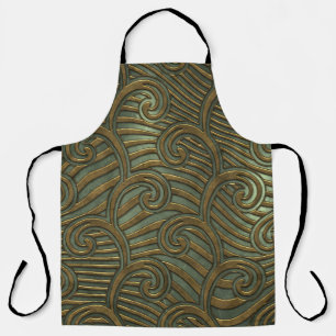 Metal swirls: seamless texture. apron