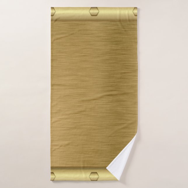 Metal texture gold surface bath towel (Bath Towel)