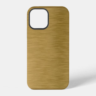 Metal texture gold surface iPhone 12 case
