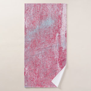 Metal texture with scratches and cracks abstract, bath towel