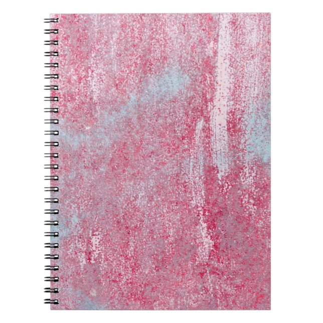 Metal texture with scratches and cracks abstract,  notebook (Front)