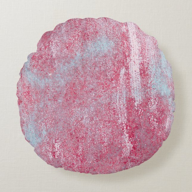 Metal texture with scratches and cracks abstract,  round cushion (Front)