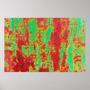 Metal texture with scratches and cracks effect, ab poster