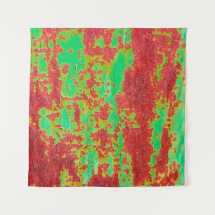 Metal texture with scratches and cracks effect, ab tapestry