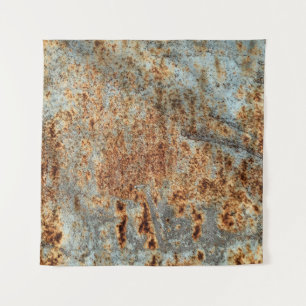 Metal texture with scratches and cracks. Vintage d Tapestry