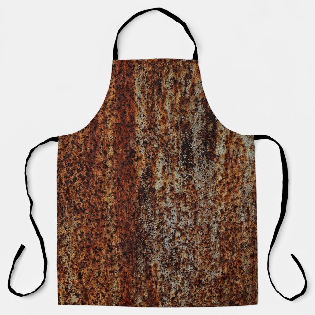 Metal texture with scratches and cracksabstract, a apron (Front)