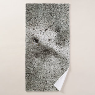 Metal texture with scratches and cracksabstract, a bath towel