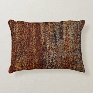 Metal texture with scratches and cracksabstract, a decorative cushion