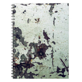Metal texture with scratches and cracksabstract, a notebook