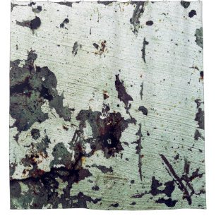 Metal texture with scratches and cracksabstract, a shower curtain