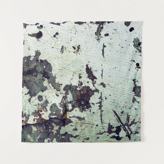 Metal texture with scratches and cracksabstract, a tapestry (Front)