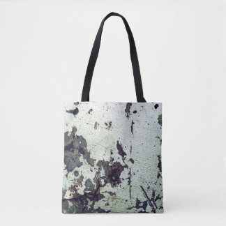 Metal texture with scratches and cracksabstract, a tote bag