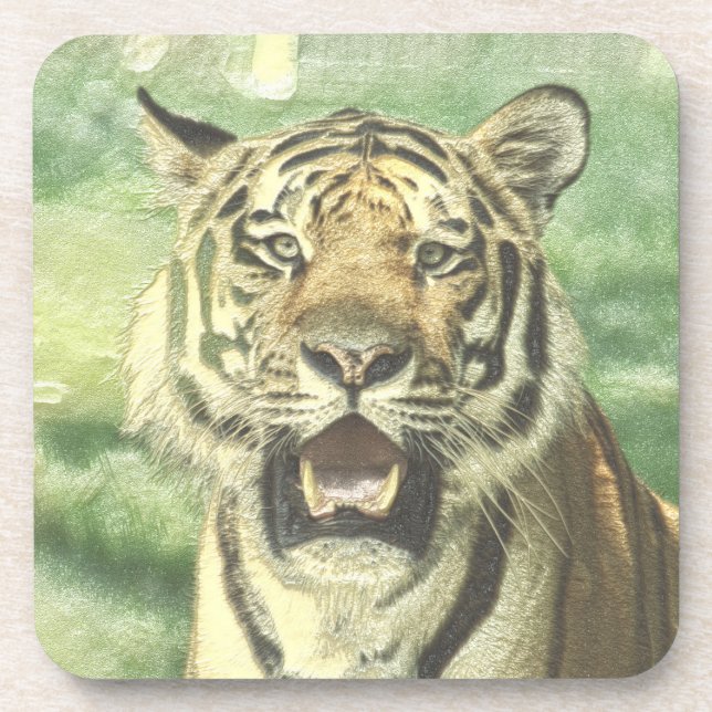 metal tiger coaster (Front)
