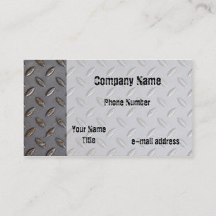 Metal Tread plate Business Card