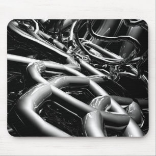 Metal Tubes Abstract Mouse Mat