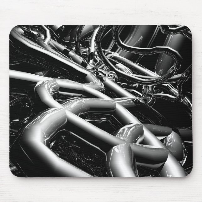 Metal Tubes Abstract Mouse Mat (Front)