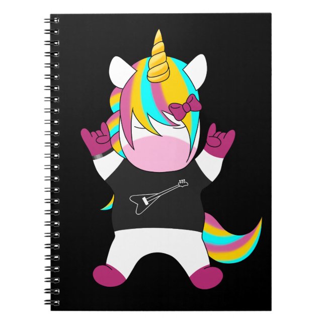 Metal Unicorn Notebook (Front)