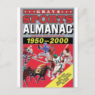 Metal Wall Art  Sports Almanac Postcard