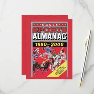 Metal Wall Art  Sports Almanac RSVP Card